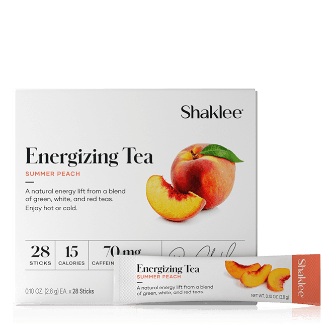 Shaklee Energizing Tea Summer Peach, 28 Sticks