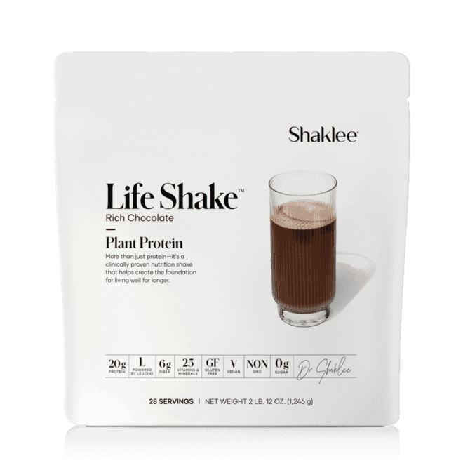 Shaklee Life Shake™ Plant Rich Chocolate 28 svg.