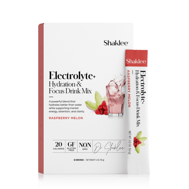Shaklee Electrolyte+ Hydration Focus Drink Raspberry Melon
