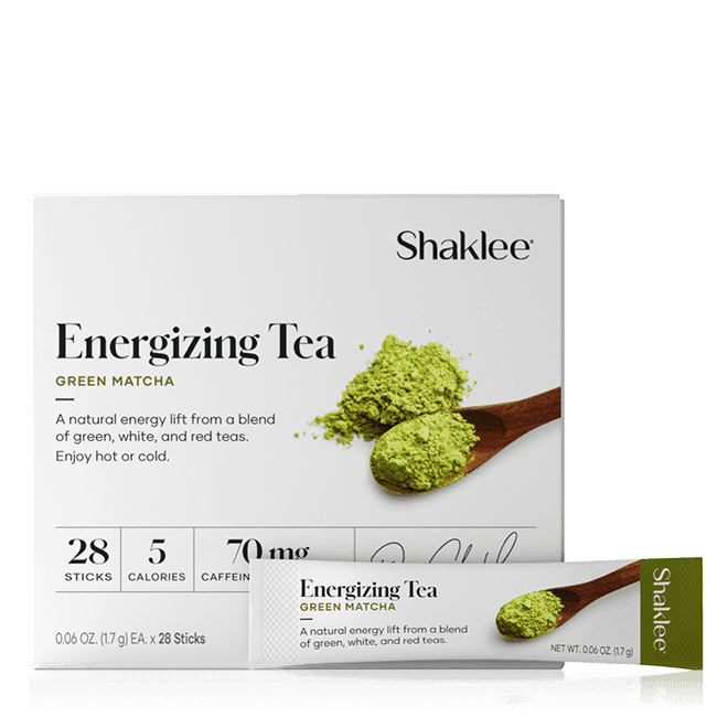 Shaklee Energizing Tea Green Matcha, 28 Sticks